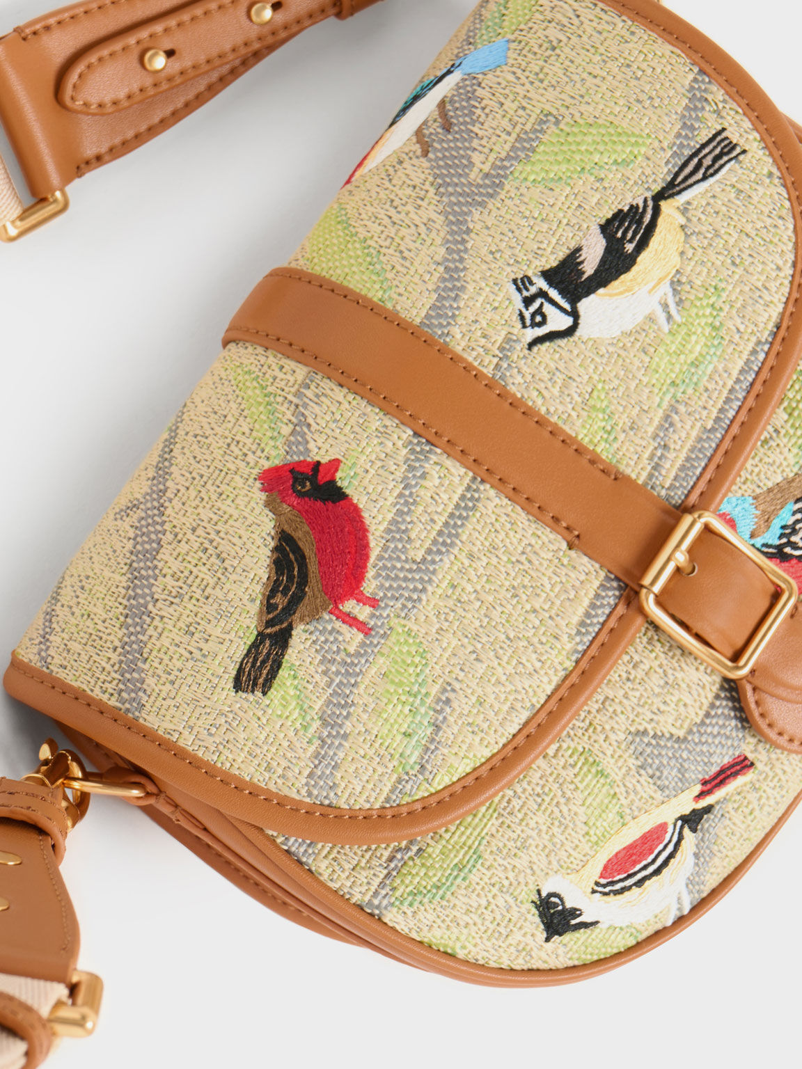 Flora Jacquard & Nylon Crossbody Bag, Multi, hi-res