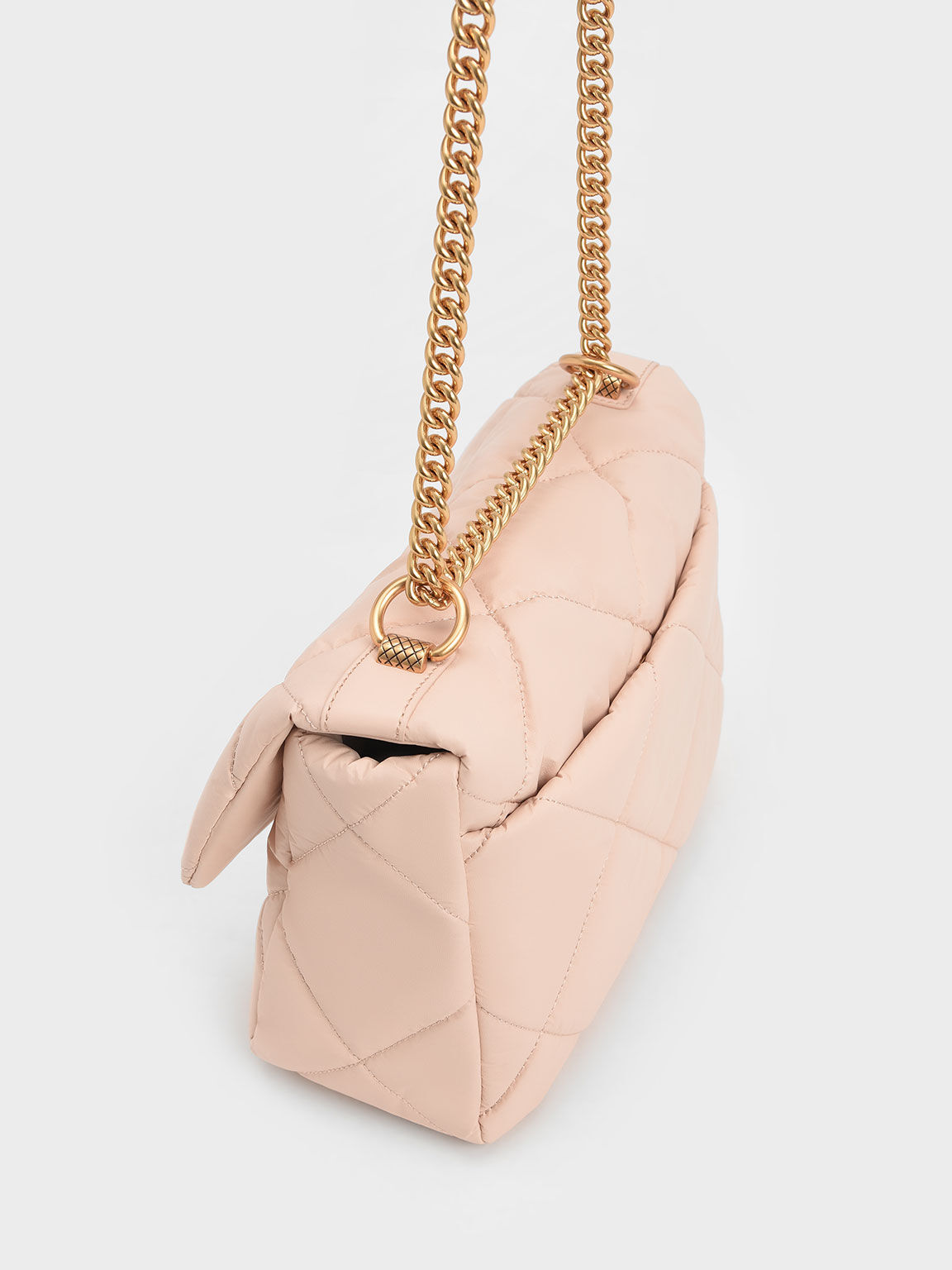 Paffuto Large Padded Shoulder Bag - Light Pink
