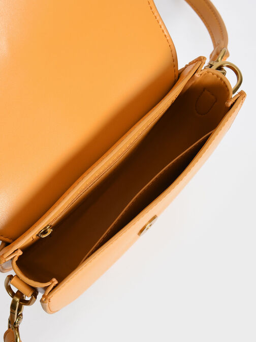 Mini Gabine Saddle Bag, Mustard, hi-res