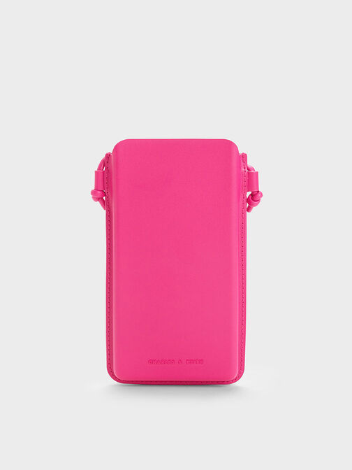 Camelia Phone Pouch, Fuchsia, hi-res