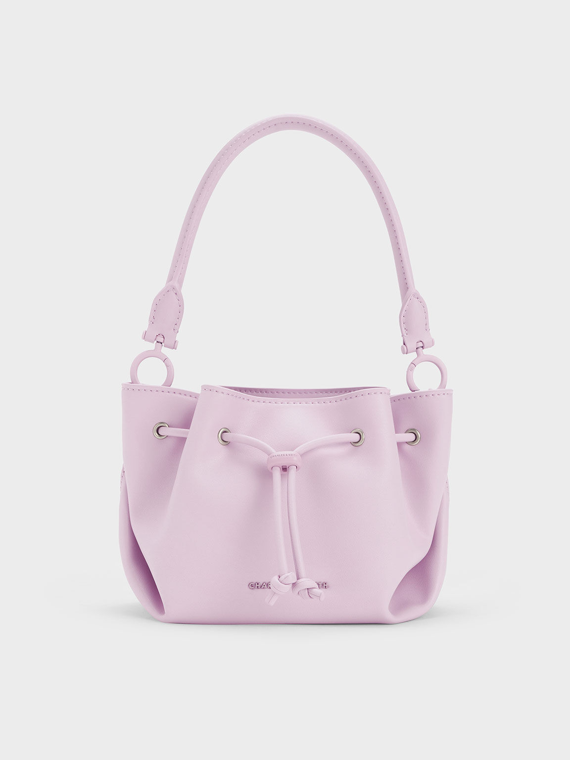 Boaz Drawstring Top Handle Bag, Lilac, hi-res