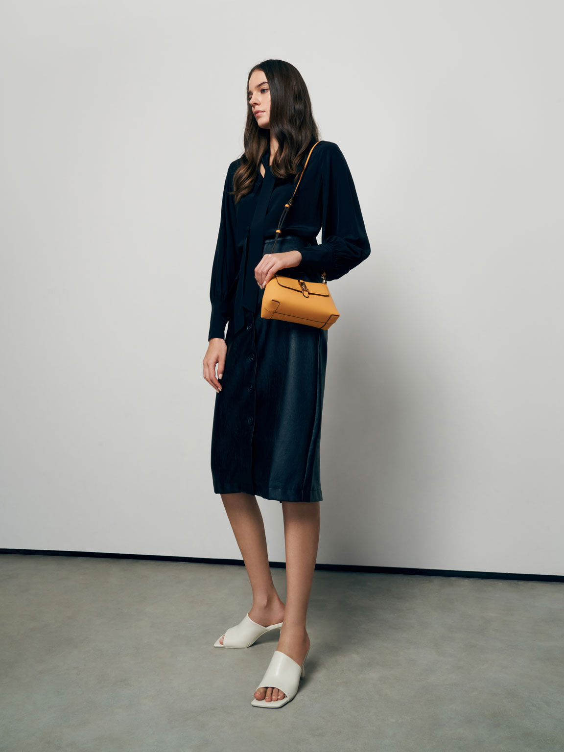 charles and keith mustard bolsa