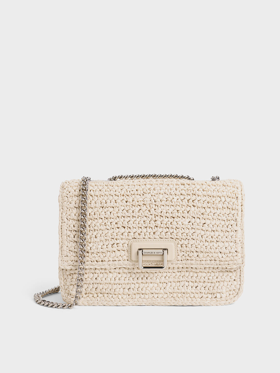 Charles and keith woven bag on sale