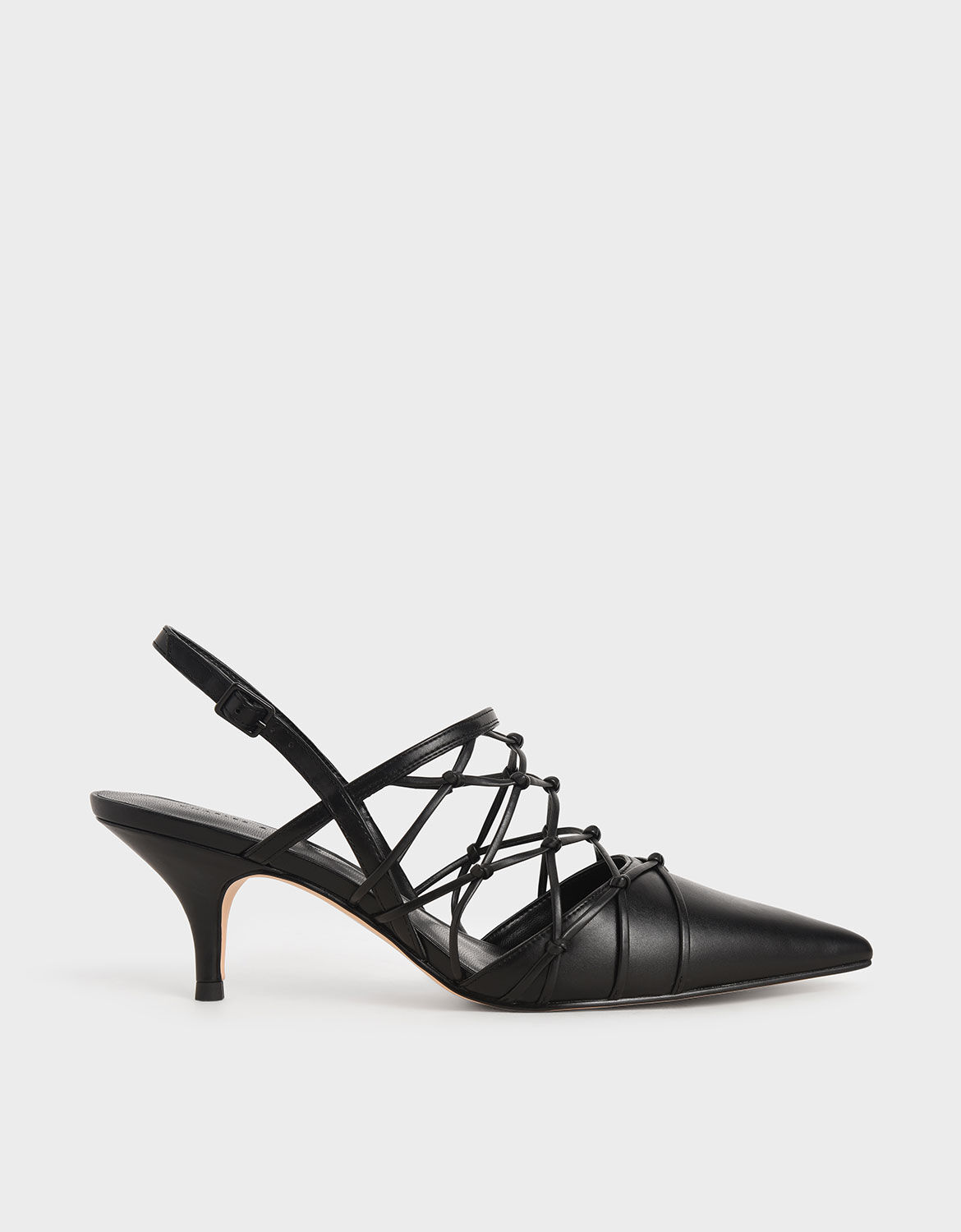 black slingbacks