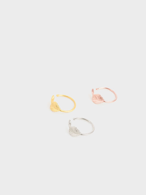 Leaf Band Ring, Plateado, hi-res