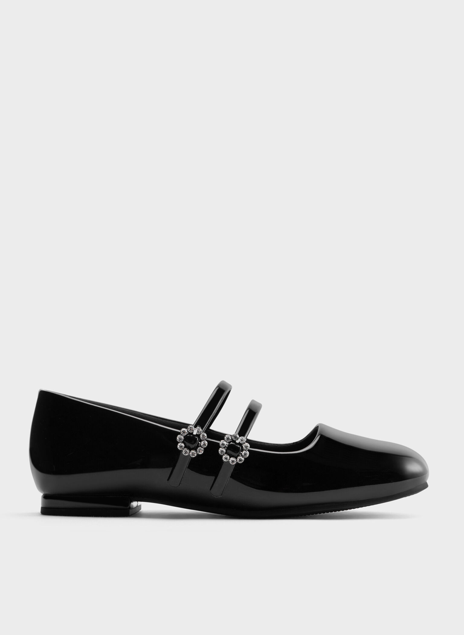 Mary-janes de charol para niña, Charol negro, hi-res