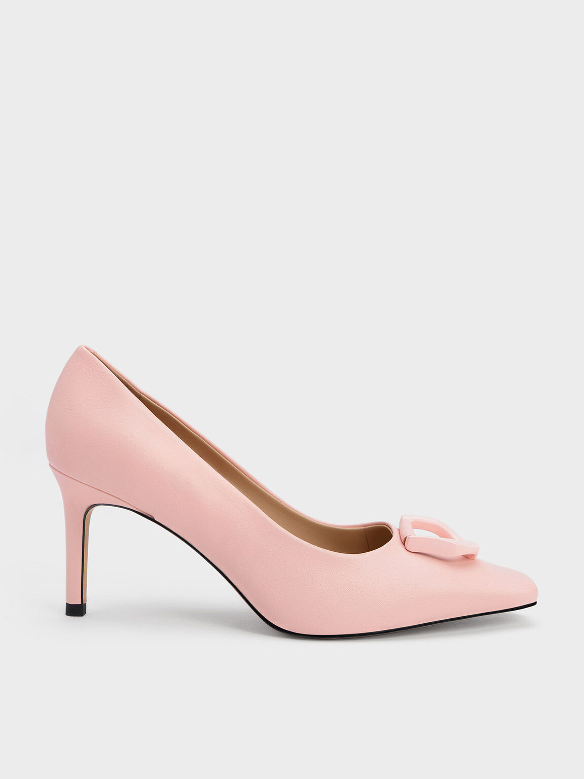 Zapatos de Tacón Gabine de Cuero, Pink, hi-res