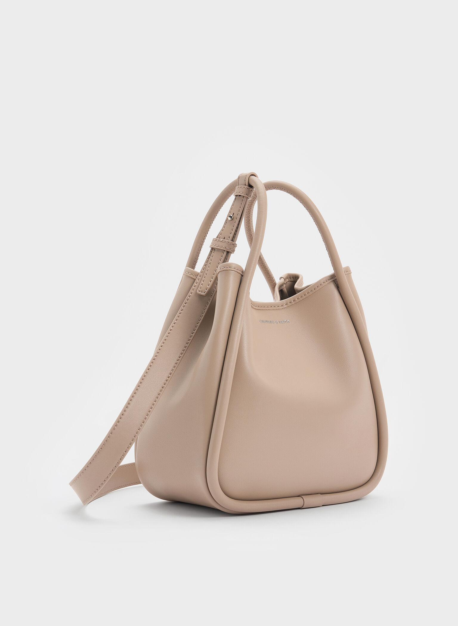 Mini Lyla Tubular Tote Bag, Gris pardo, hi-res