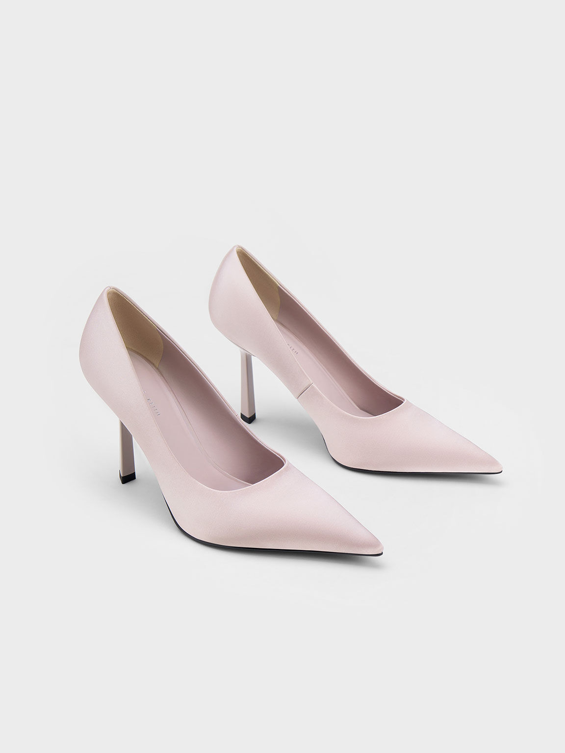 Lilac Recycled Polyester Pointed Toe Pumps CHARLES KEITH OM
