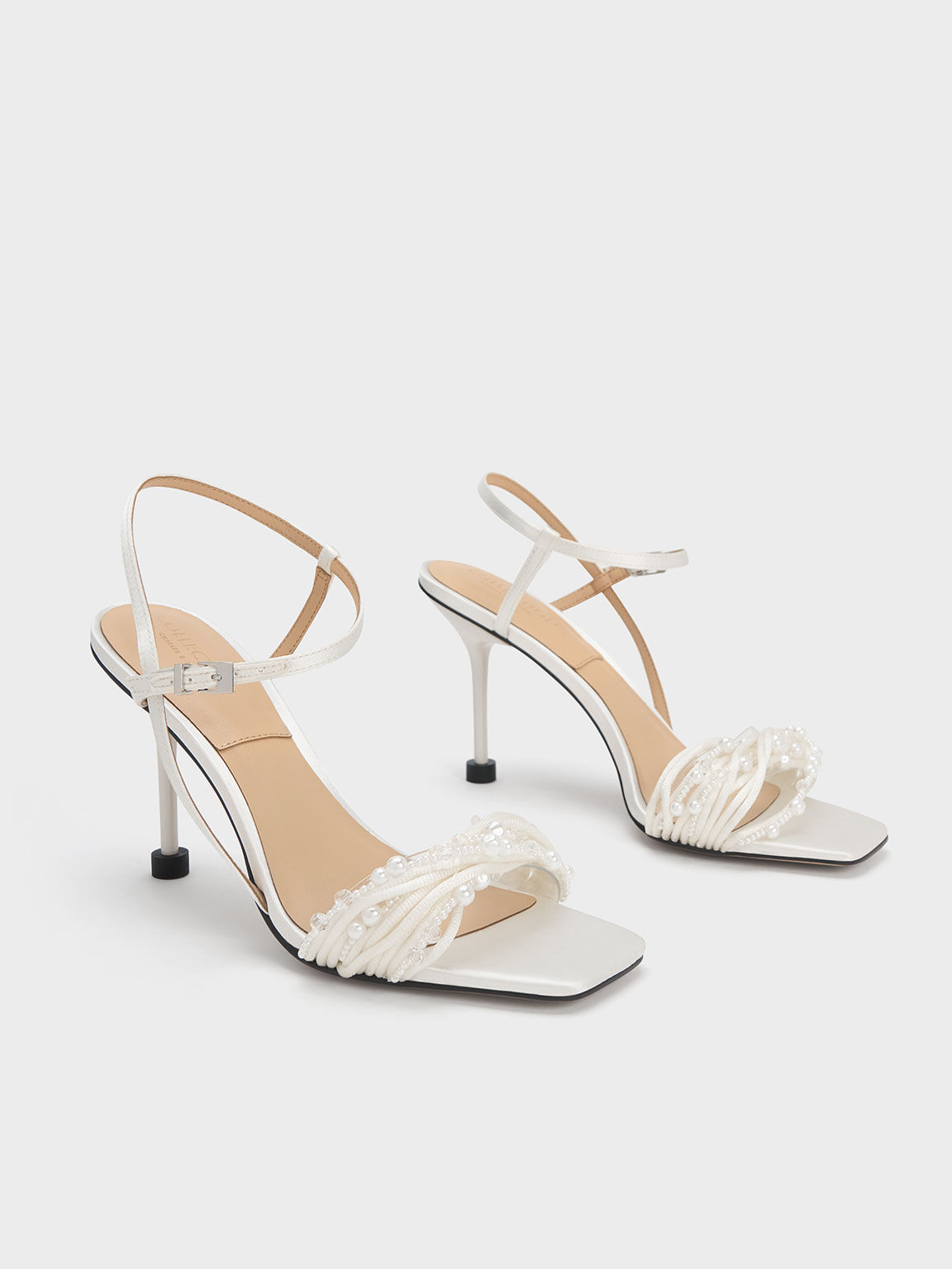 Beaded new arrivals heeled sandals