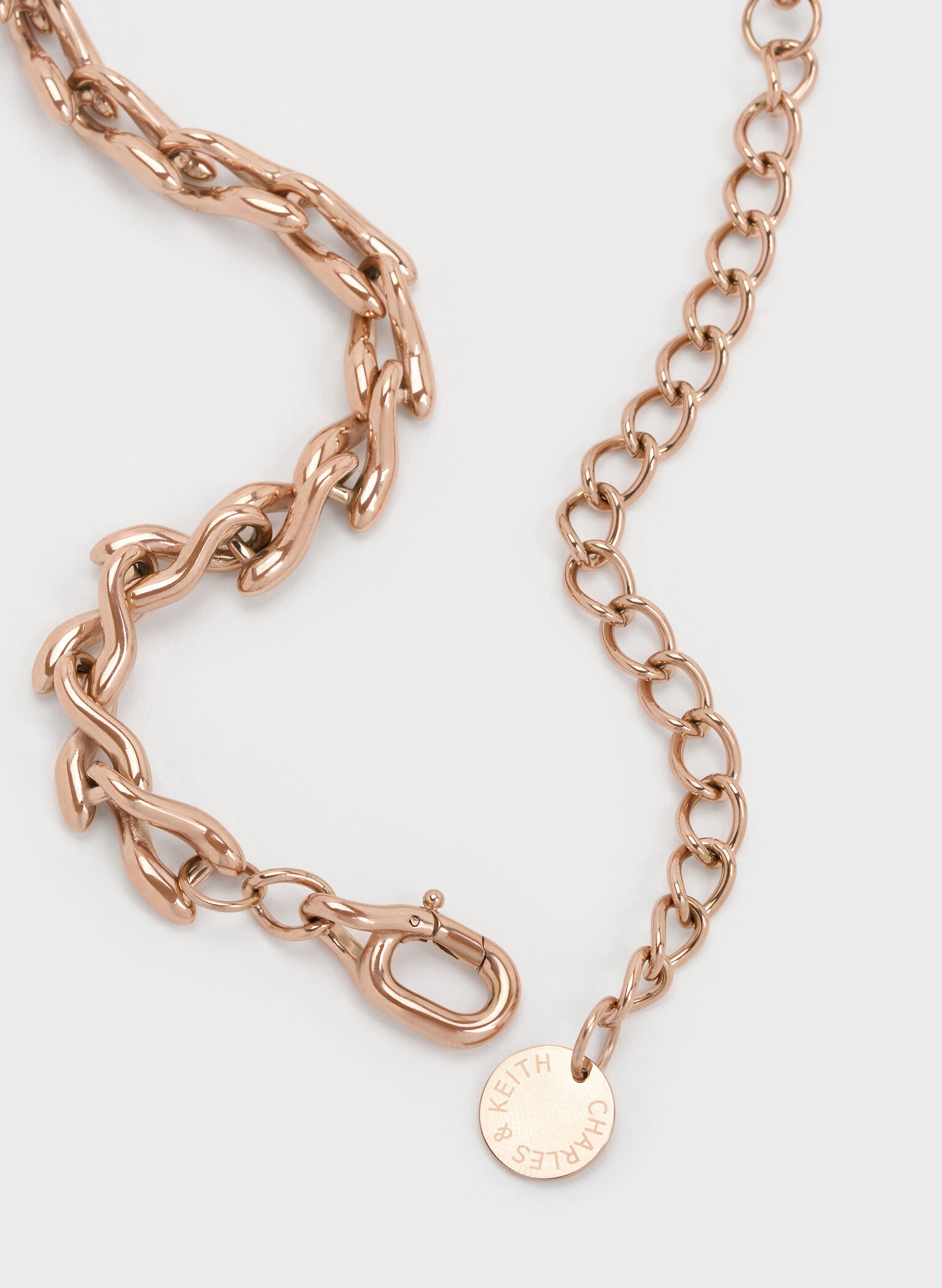Gargantilla de eslabones de cadena Kris, Oro rosa, hi-res