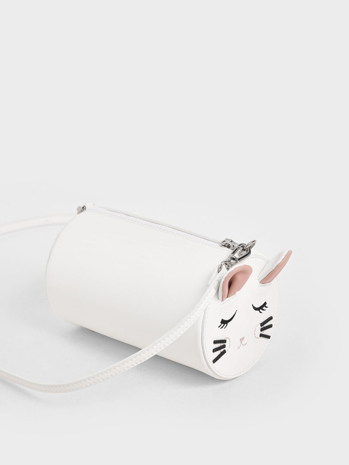 &apos;Rat Zodiac&apos; Cylindrical Bag, White, hi-res