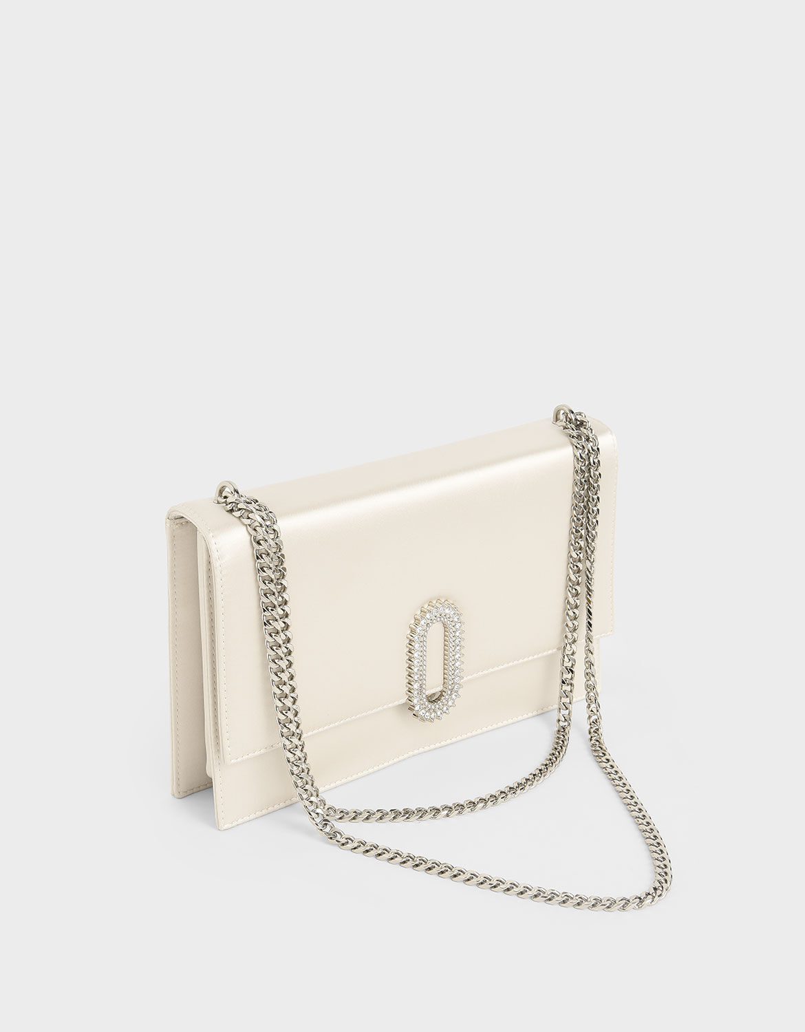 embellished buckle crossbody bag
