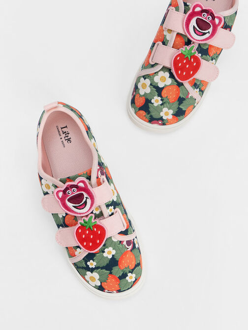 Girls' Lotso Strawberry-Print Sneakers, Pink, hi-res