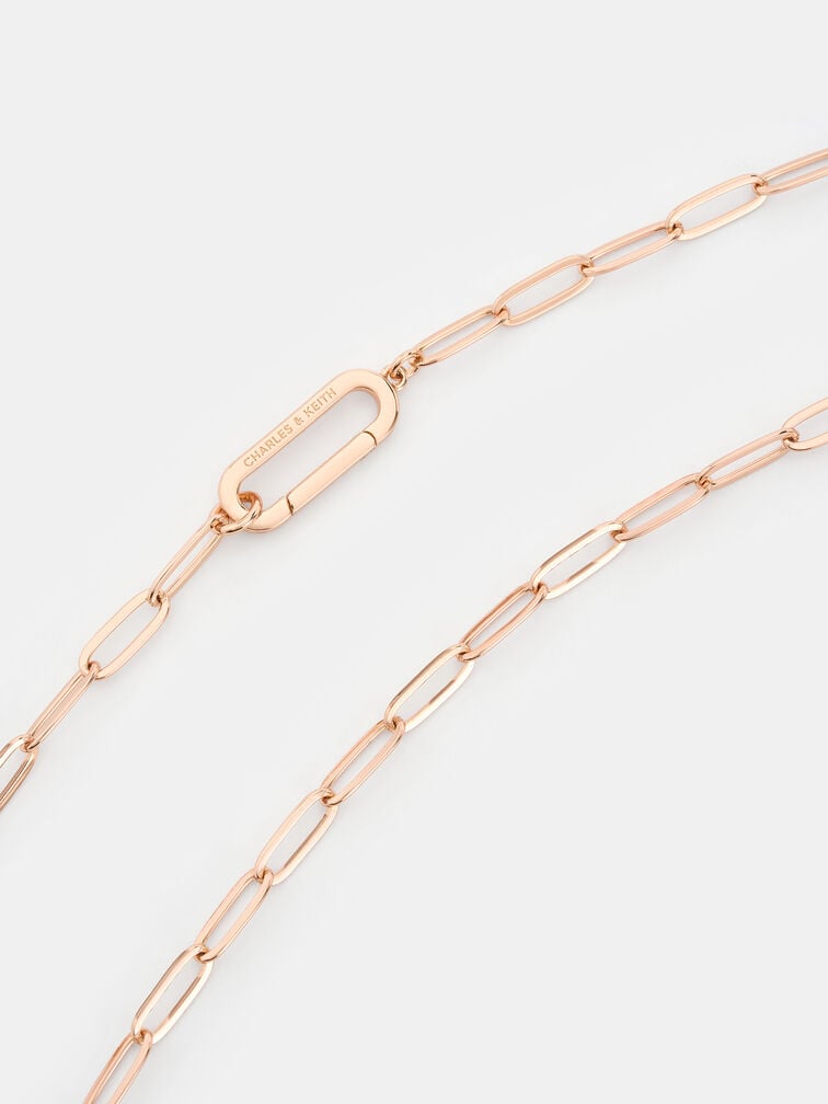 Arleth Chain-Link Pendant Necklace, Rose Gold, hi-res