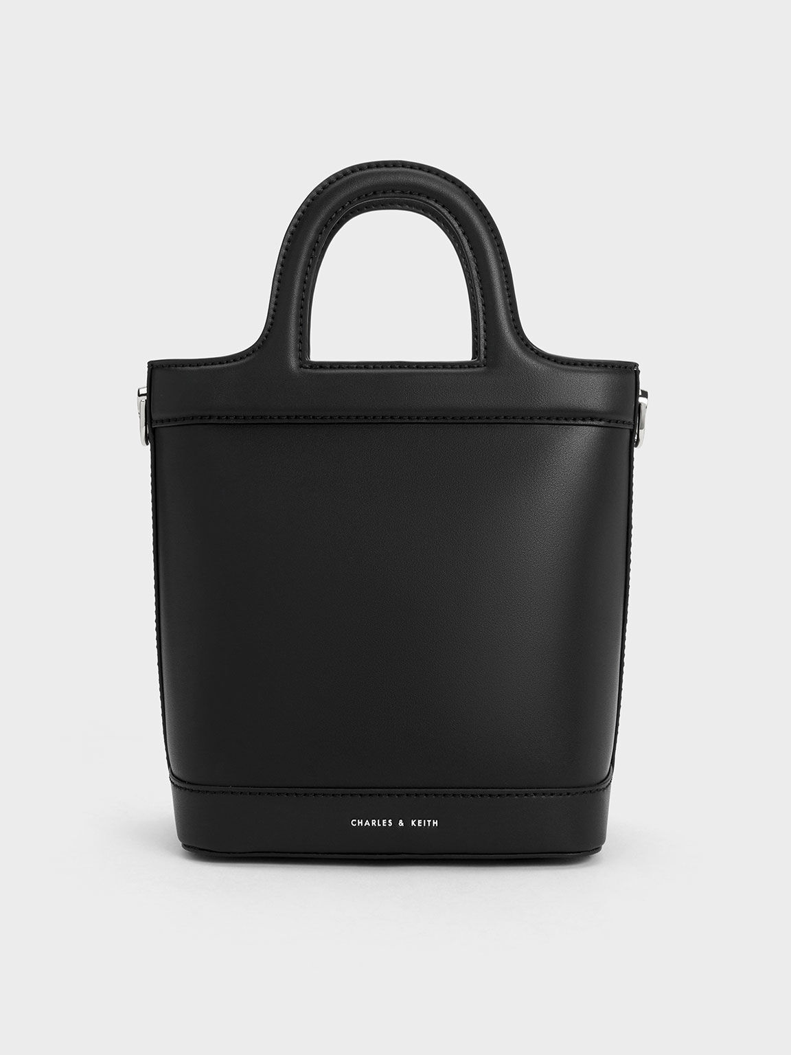 Black Bronte Top Handle Bucket Bag CHARLES KEITH International