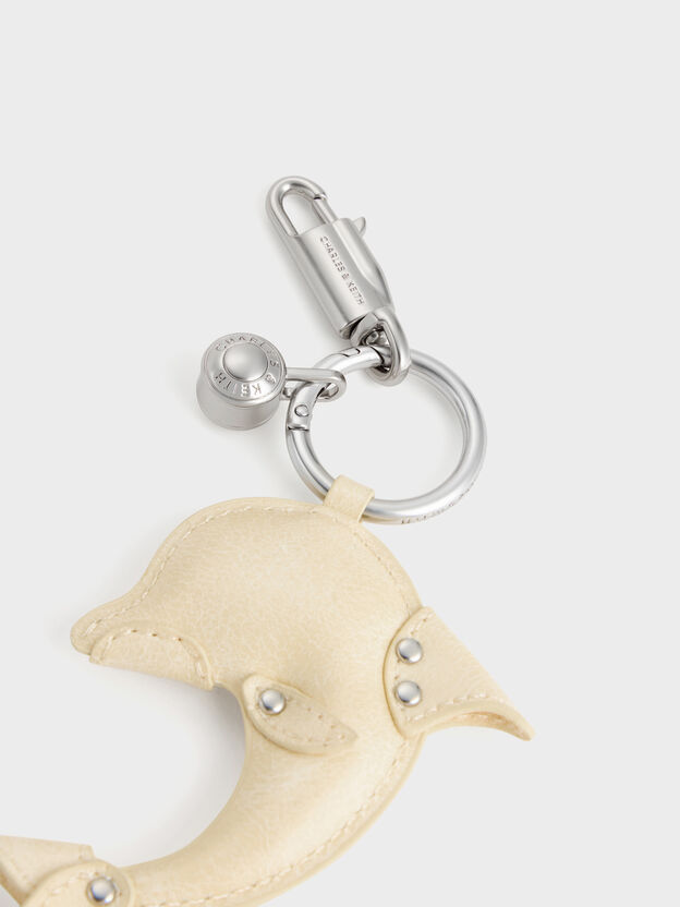 Delfina Dolphin Charm, Butter Yellow, hi-res