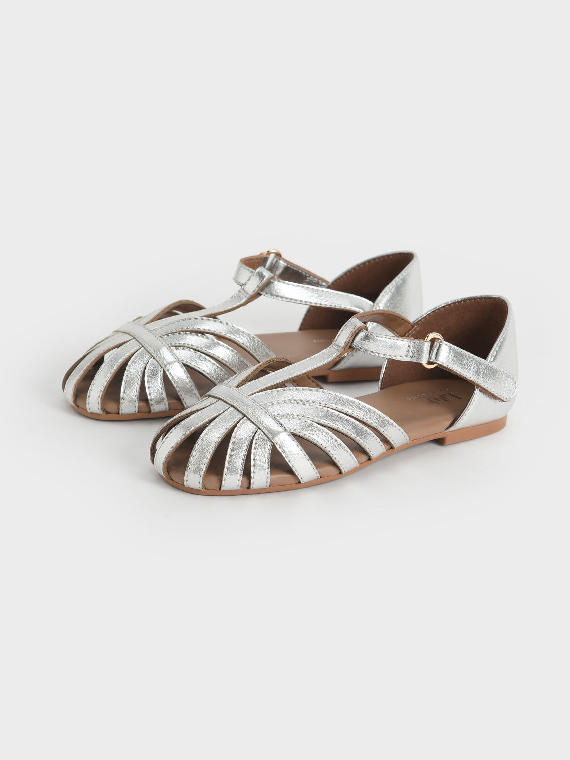 Mary Janes con barra en T para niña, Plateado, hi-res