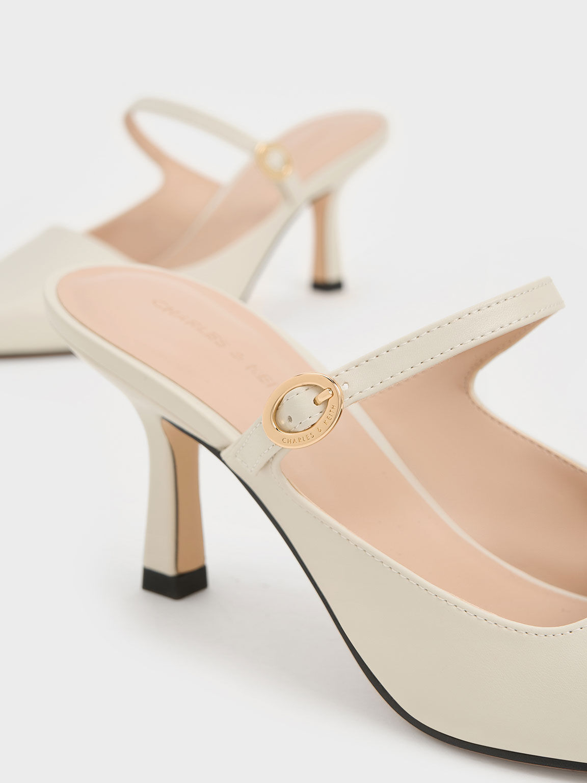 White discount heels cheap