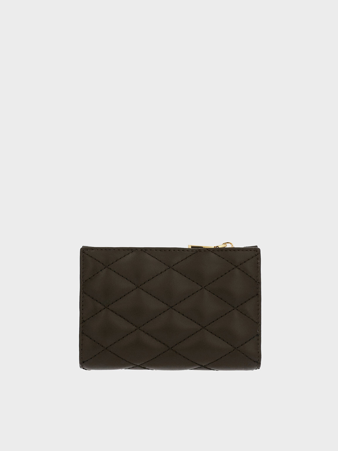 Lillie Quilted Mini Wallet, Dark Moss, hi-res