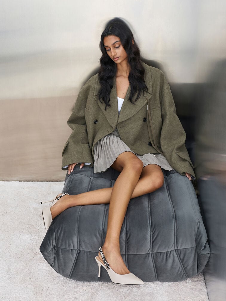 Sand&aacute;lias Tayari com tira atr&aacute;s de pele estampada, Giz, hi-res