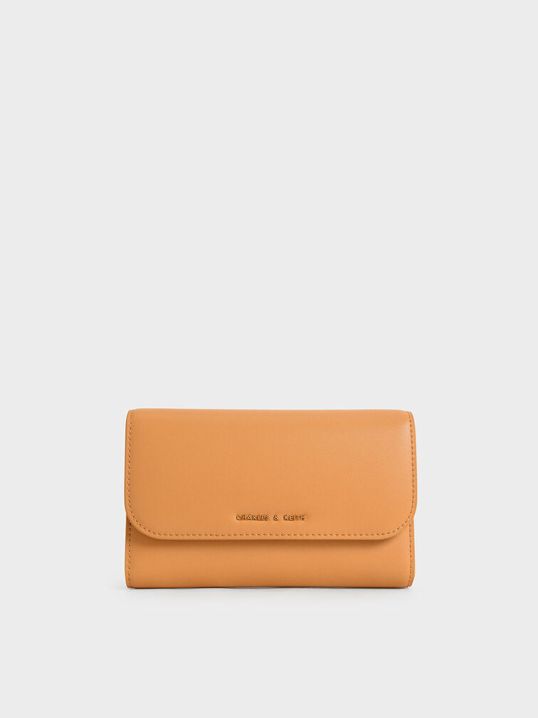 Charles & Keith Women's Magnetic Front Flap Long Wallet