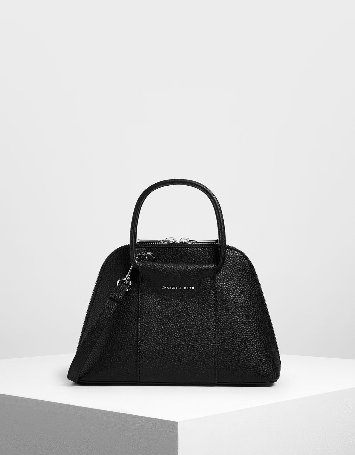 top handle dome bag