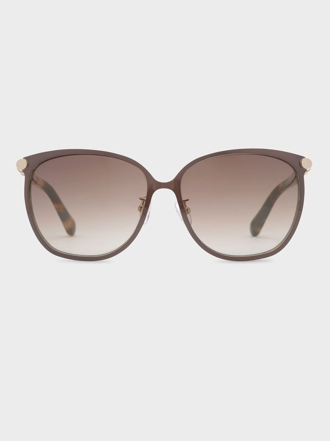 Oversized Sunglasses, Brown, hi-res