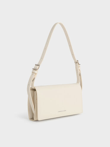 Sloane Long Wallet, Cream, hi-res