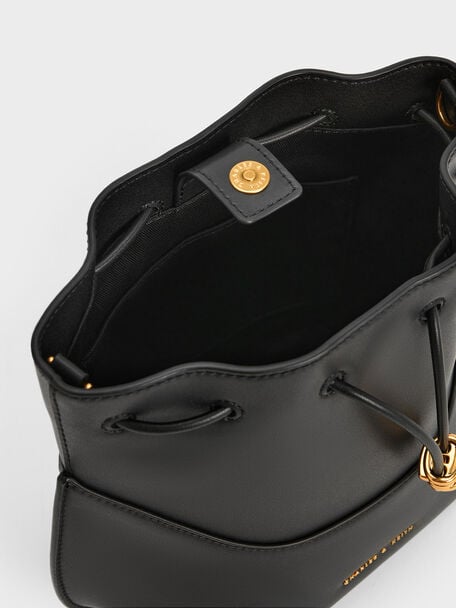 Cassiopeia Bucket Bag, Black, hi-res