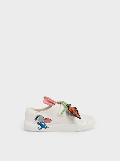 Girls' Judy Hopps Bunny Ear Sneakers, Chalk, hi-res