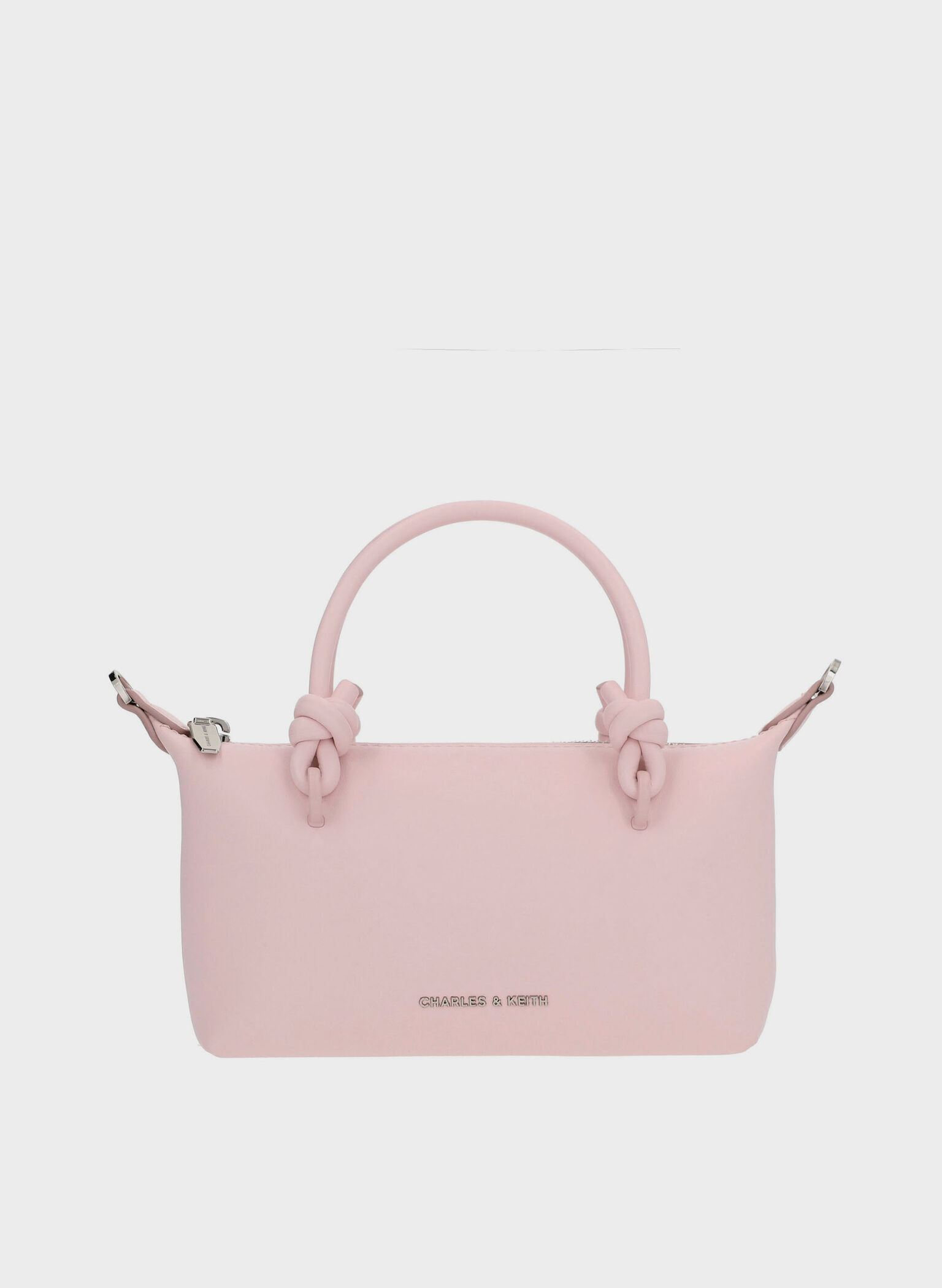 Sammie Knotted-Handle Tote Bag, Cotton Candy Pink, hi-res