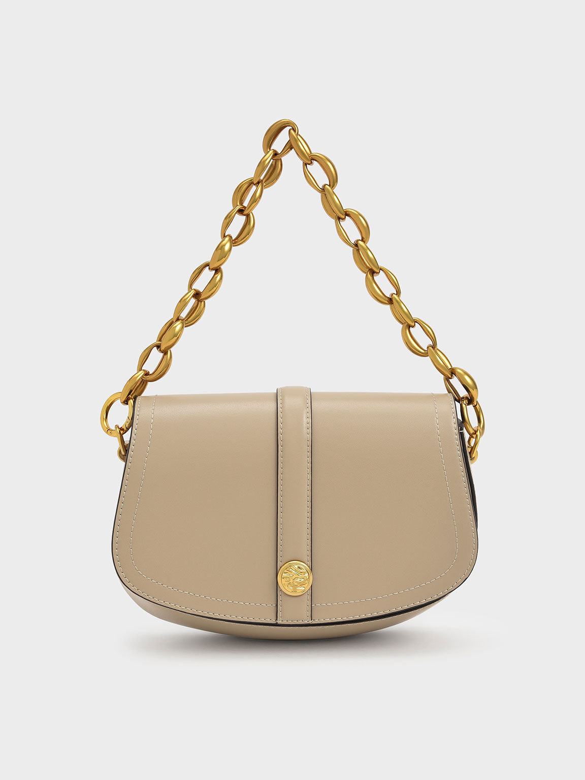 Blair Chain Handle Shoulder Bag, Sand, hi-res