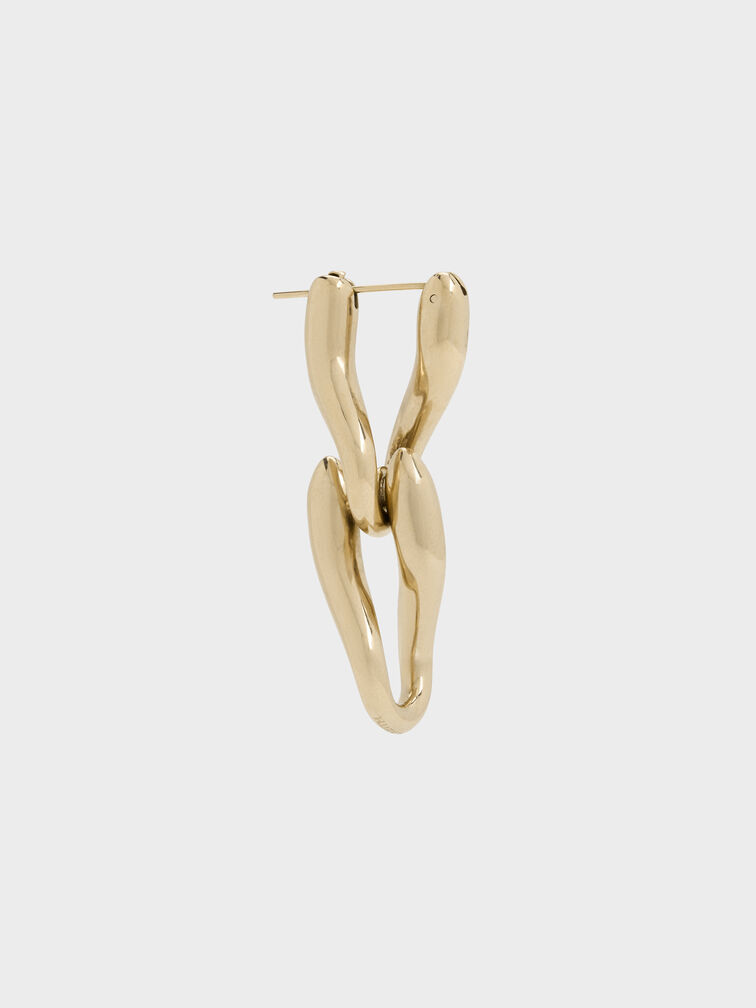 Kris Chain-Link Drop Earrings, Gold, hi-res