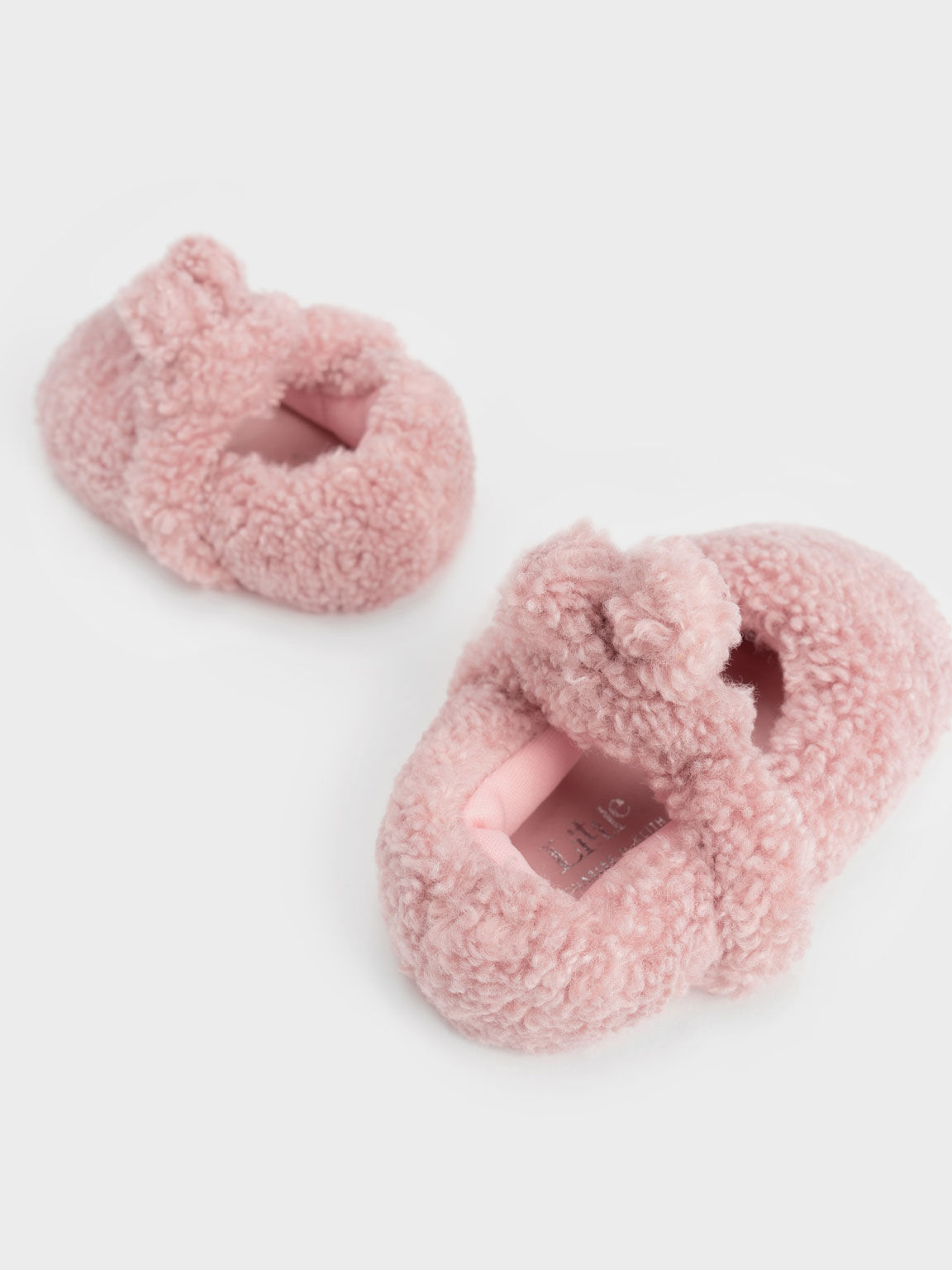 Girls' Furry Bunny Mary Janes, Pink, hi-res