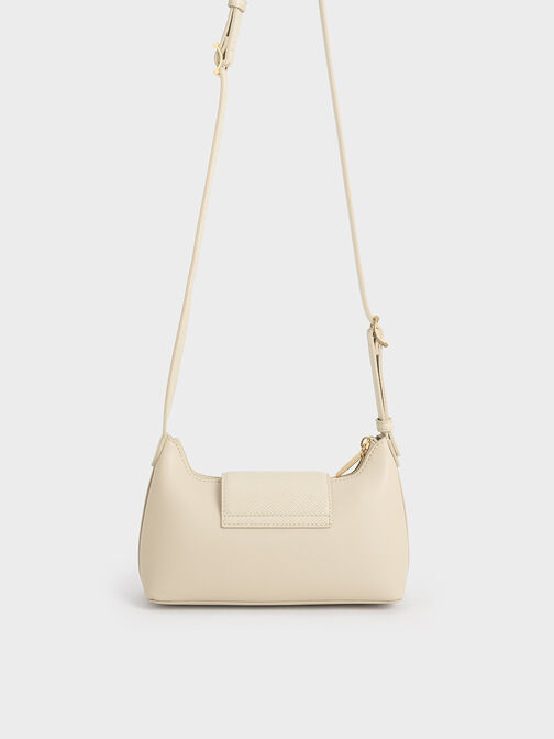 Bolso Arwen con correa tipo cinturón, Beige, hi-res