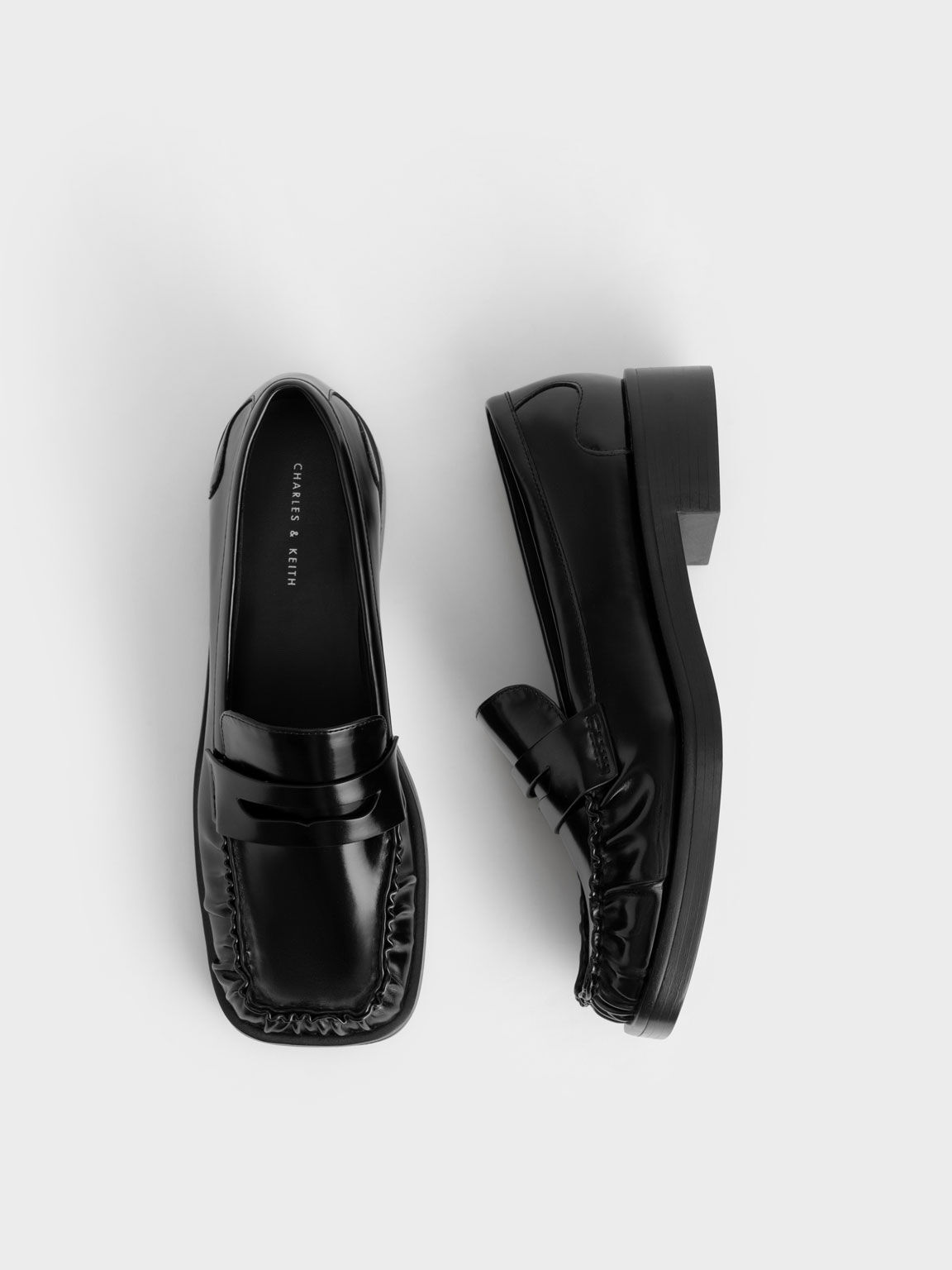 Square toe loafers womens Clearance