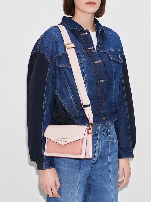 Zaina Envelope Crossbody Bag, Light Pink, hi-res