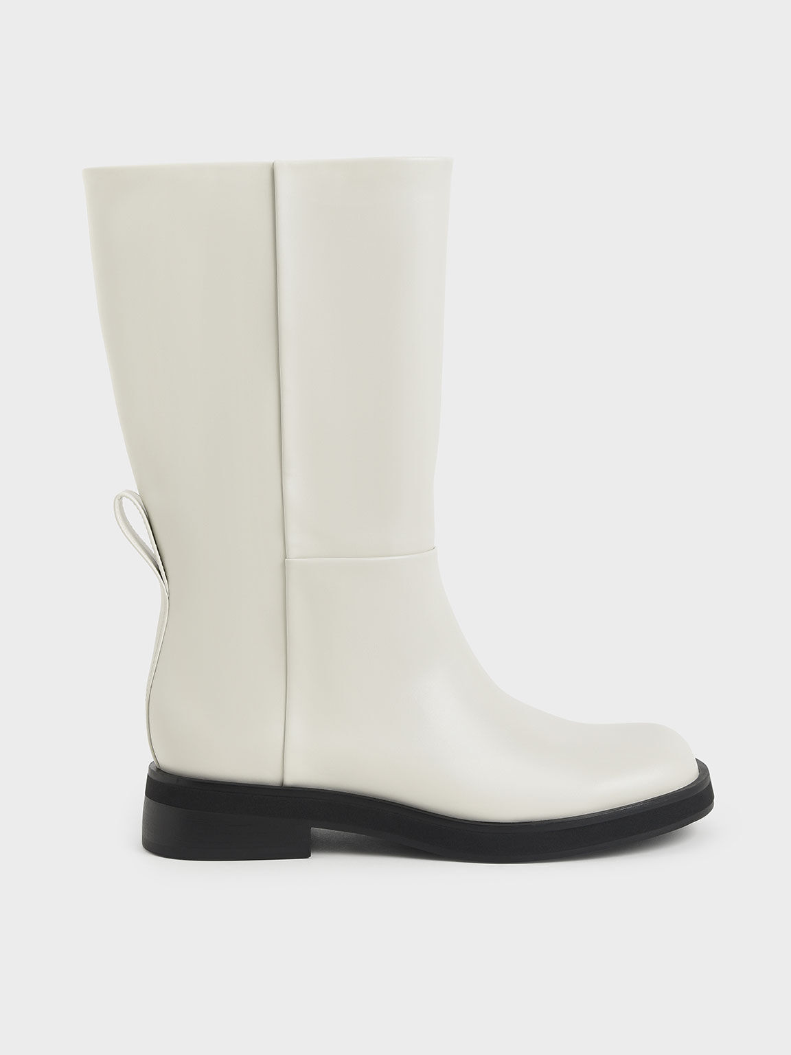 Chalk Slip On Flat Ankle Boots CHARLES KEITH International