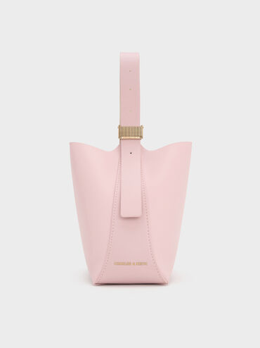 Edna Bucket Bag, Cotton Candy Pink, hi-res