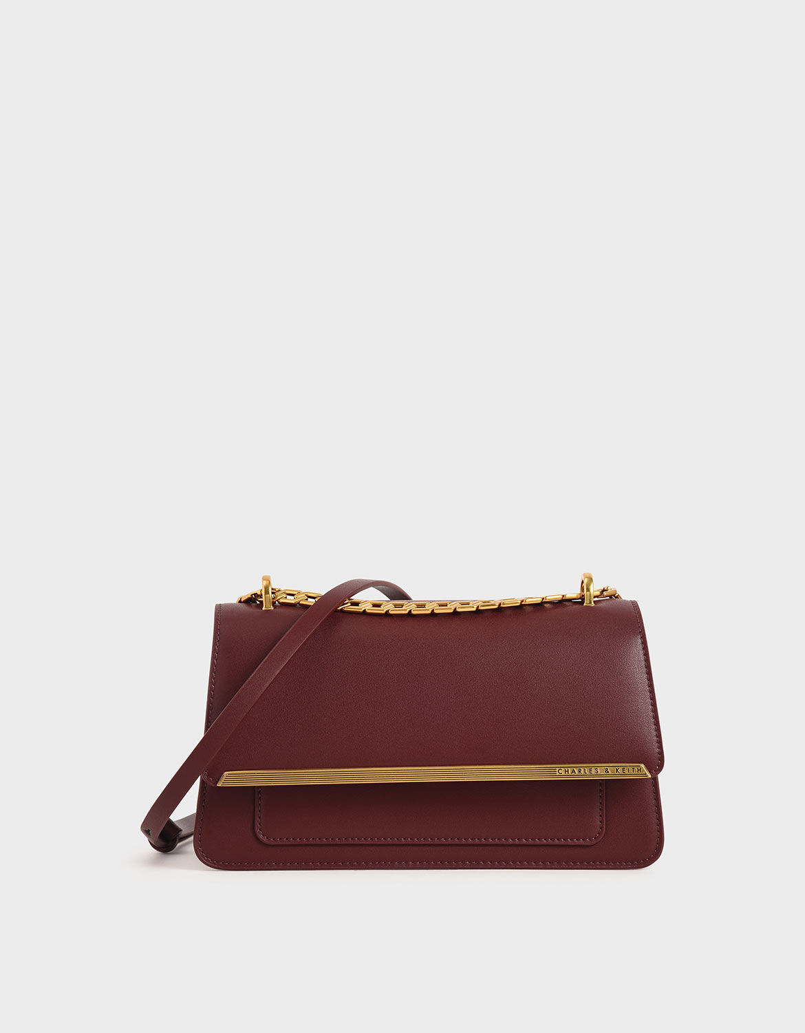 burgundy clutch