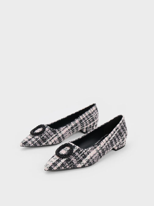 Flats de tweed, Rosa, hi-res