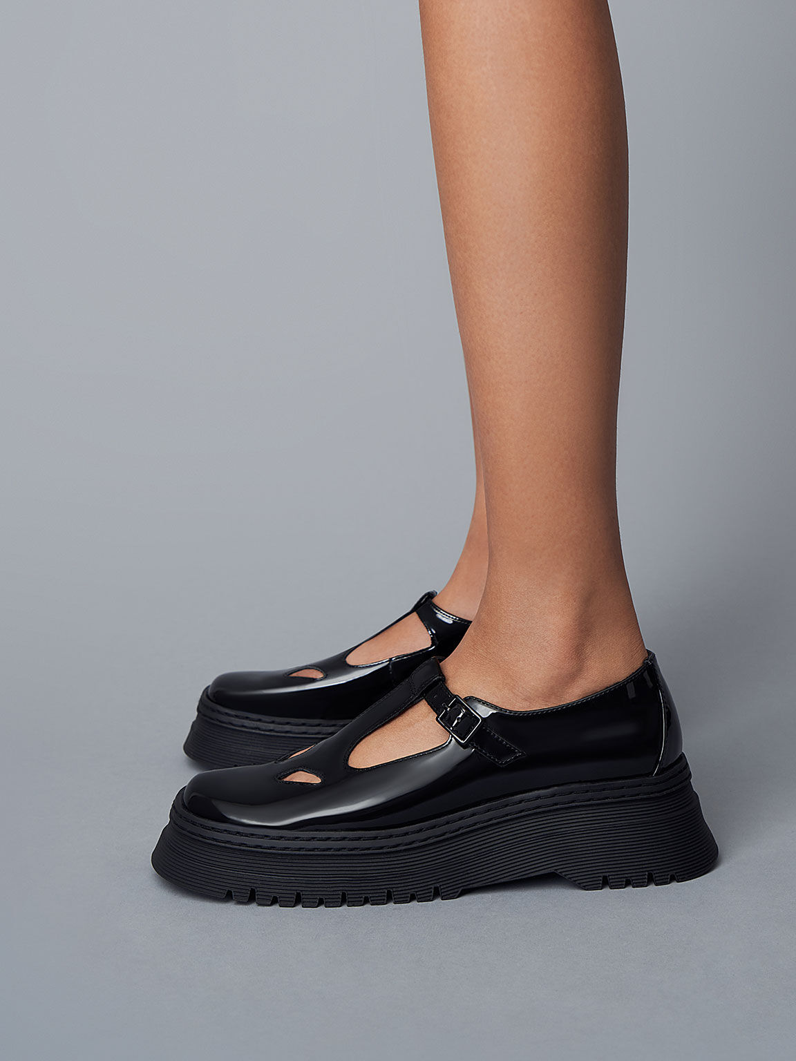 Burberry platform mary janes cheap