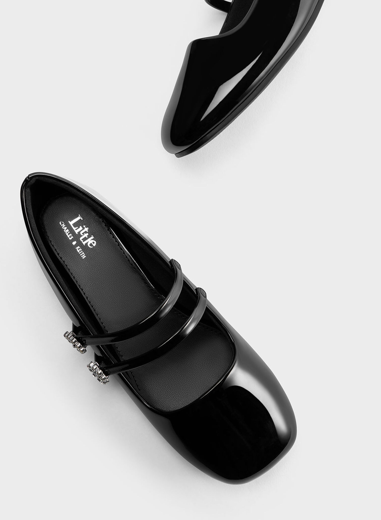 Mary-janes de charol para niña, Charol negro, hi-res