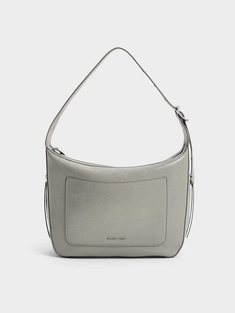 Xylia Hobo Bag, Grey, hi-res
