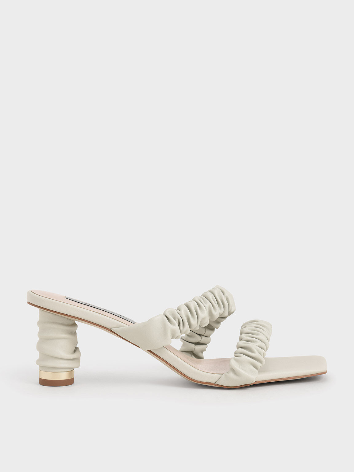 white strap mules