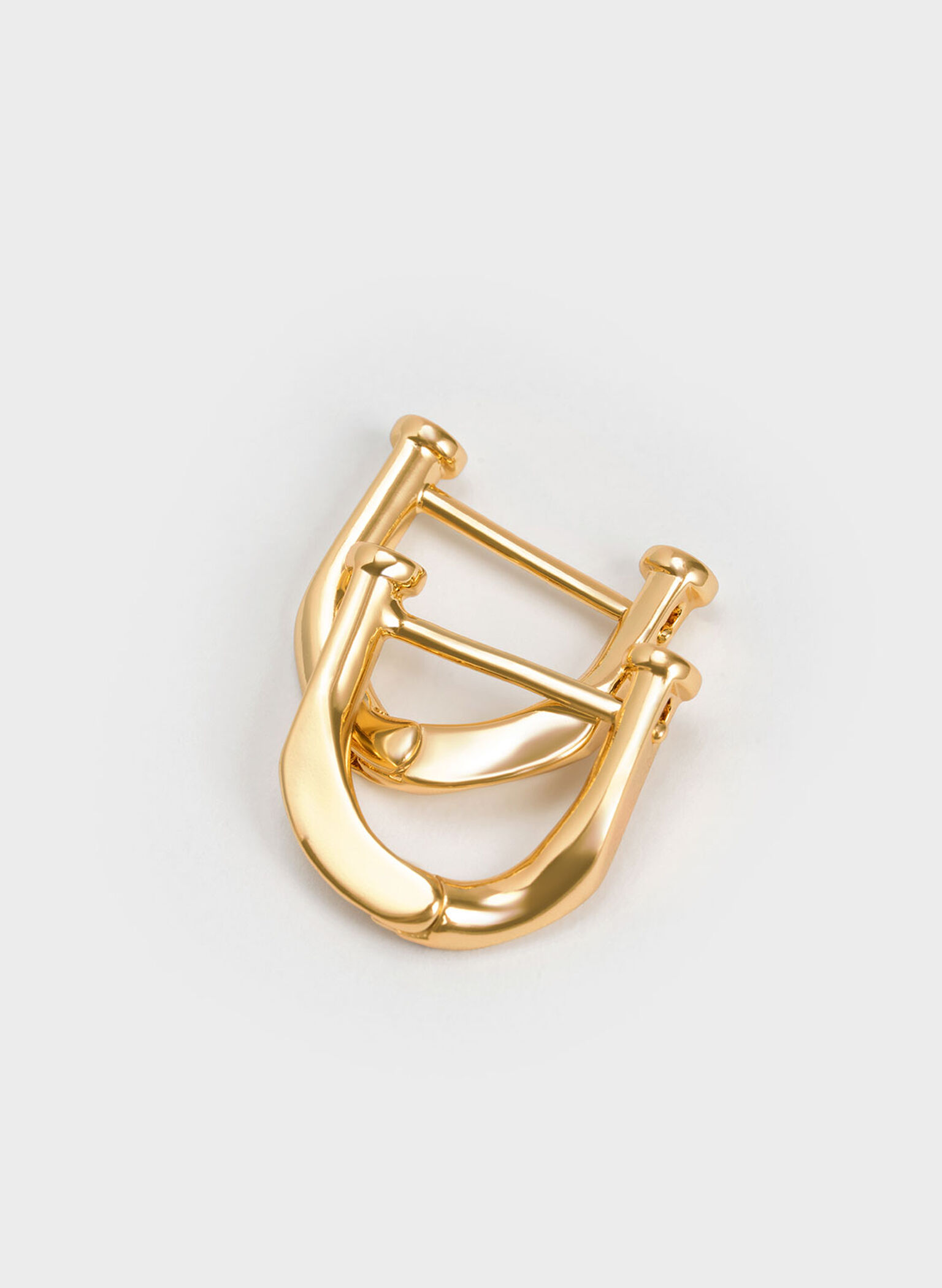 Pendientes Gabine Huggie, Dorado, hi-res