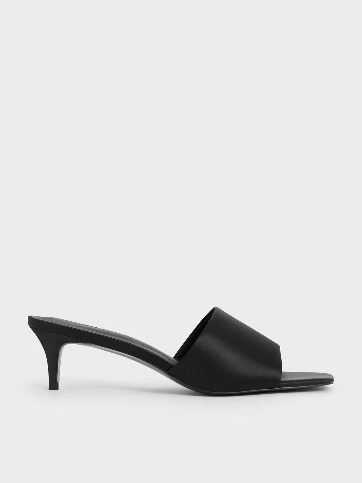 Kitten heel flip flops black best sale
