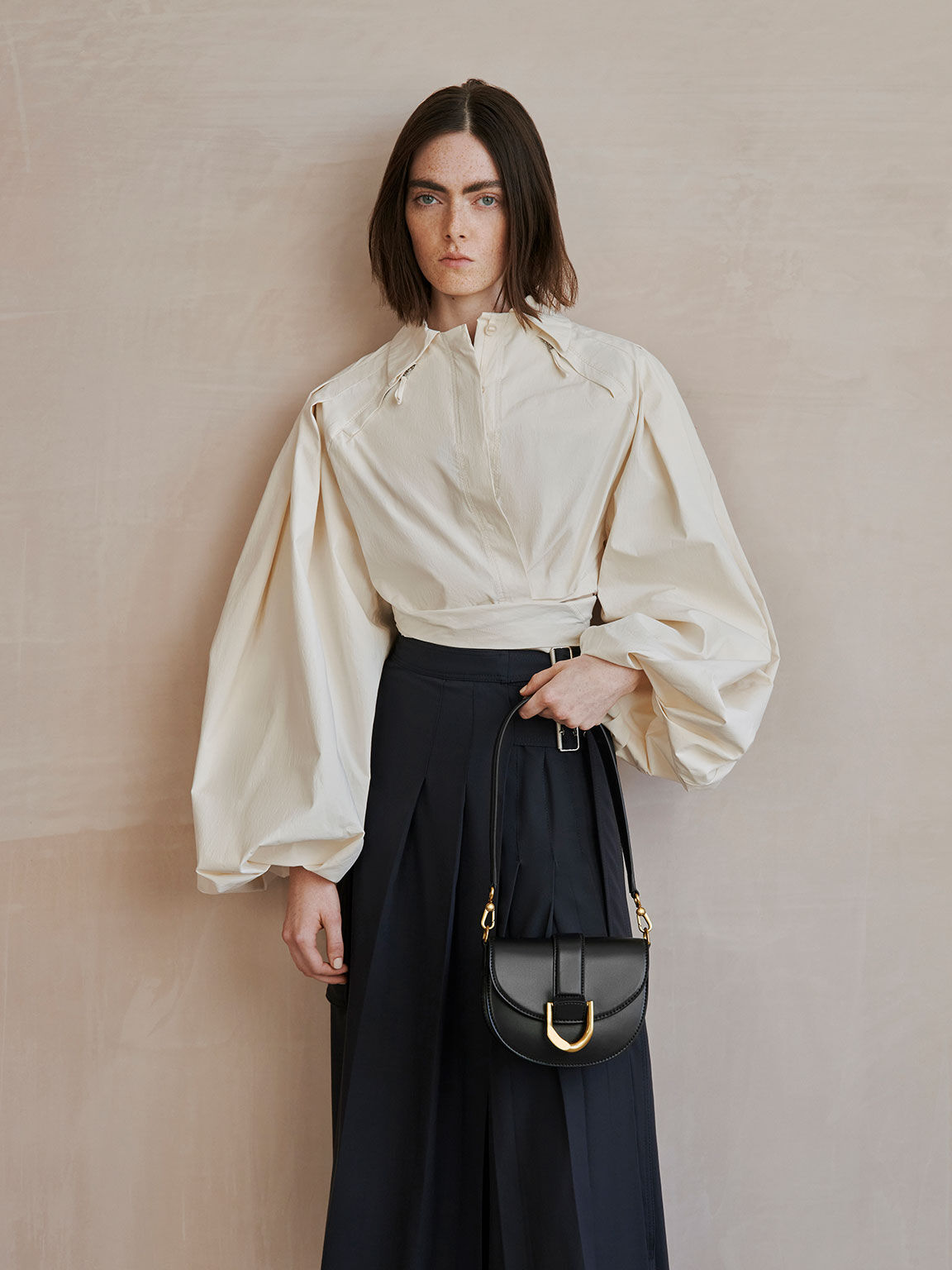 charles & keith mini gabine saddle bag