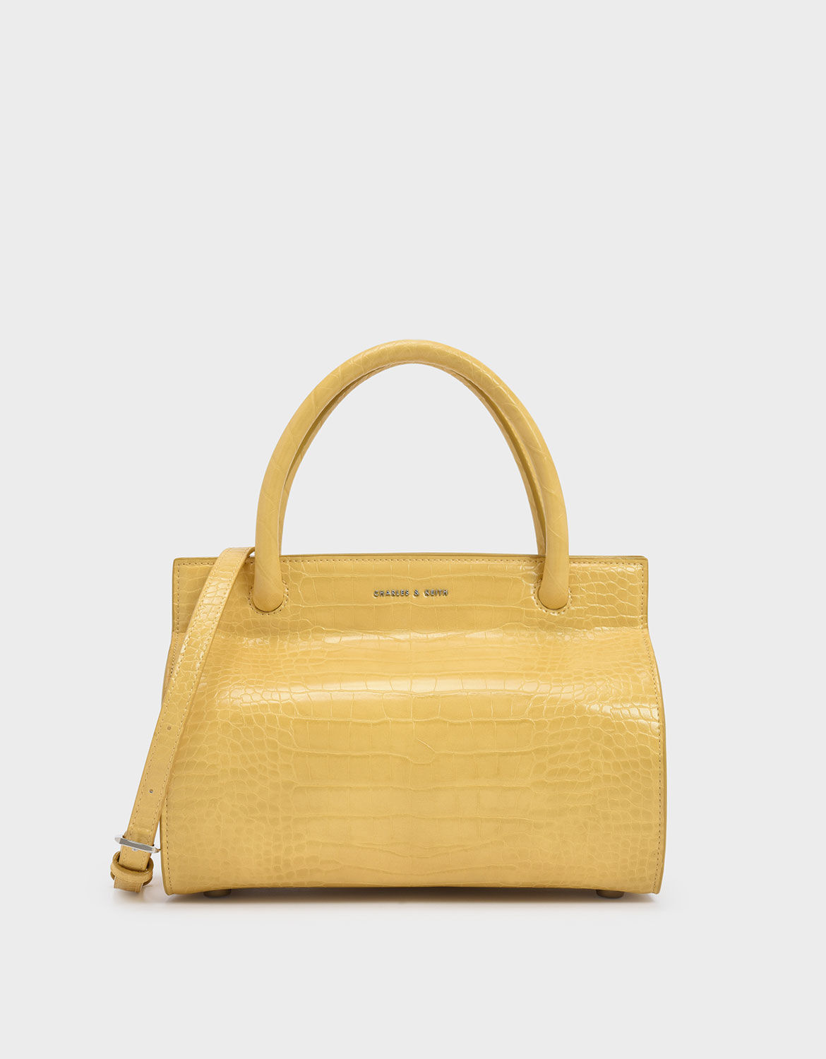 yellow croc bag